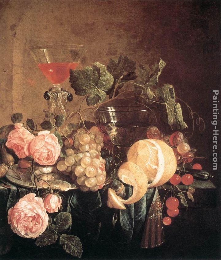 Jan Davidsz de Heem Still-Life with Flowers and Fruit